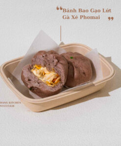 Bánh bao gạo lứt gà xé Phomai